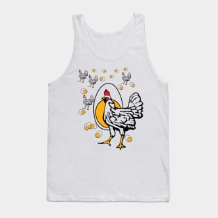 Funny Cackling TV Mom Chicken Egg Tank Top